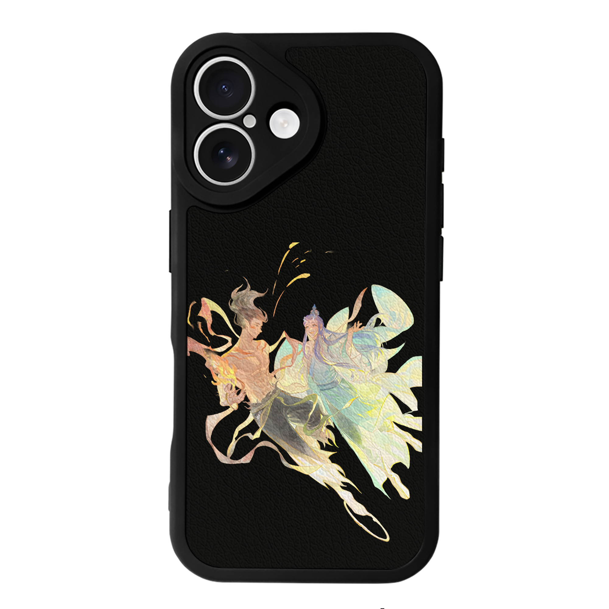 （画像用） Ne Zha 2 ナタ 魔童の大暴れ 【iPhone 16シリーズ対応】シリコンスマホケース（レザー調） 材質：シリコン